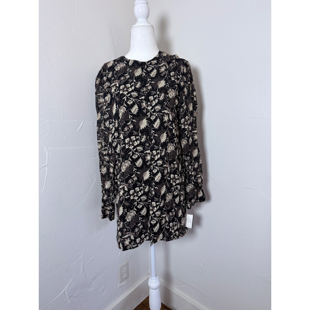 Vintage Liz Claiborne NWT Deadstock Floral Mini Dress Rosette Buttons 4